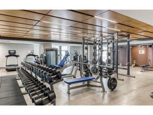 1910-1188 3 Street Se, Calgary, AB - Indoor Photo Showing Gym Room