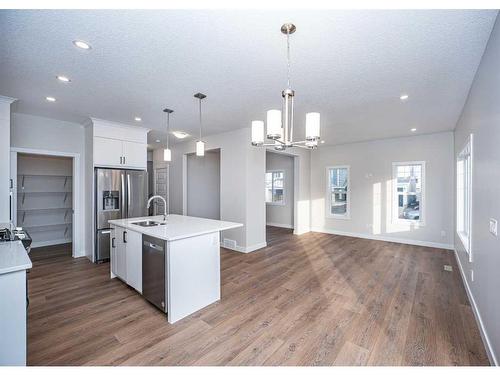 7 Homestead Passage, Calgary, AB - Indoor Photo Showing Kitchen With Upgraded Kitchen