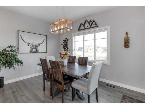 132 Sunrise Common, Cochrane, AB - Indoor Photo Showing Dining Room