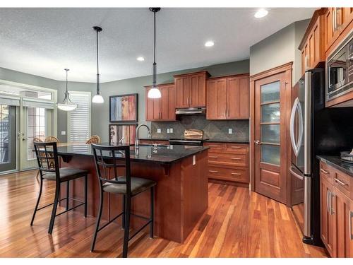 111 Cranleigh Terrace Se, Calgary, AB - Indoor Photo Showing Kitchen With Stainless Steel Kitchen With Upgraded Kitchen