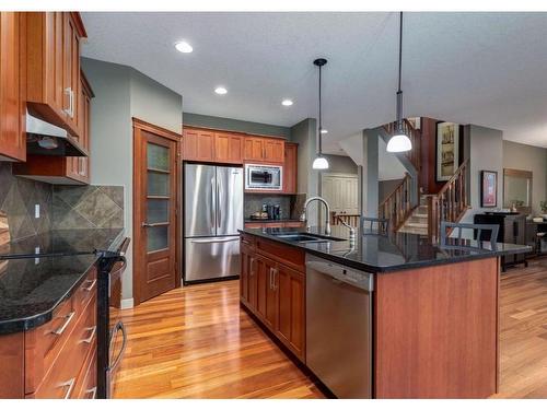 111 Cranleigh Terrace Se, Calgary, AB - Indoor Photo Showing Kitchen With Stainless Steel Kitchen With Upgraded Kitchen