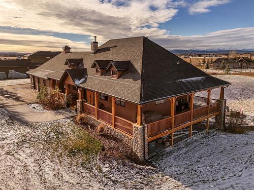 15 Sterling Springs Crescent, Rural Rocky View County, AB - Outdoor With Deck Patio Veranda With View