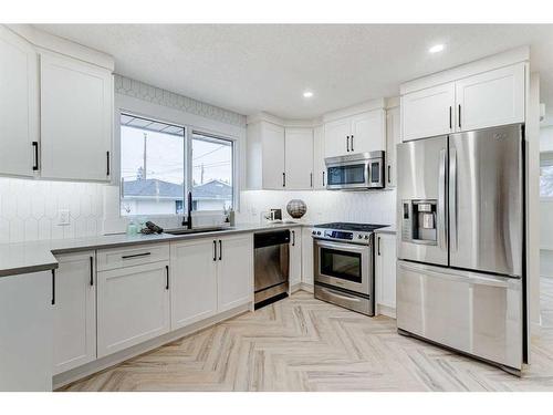 1732 Valleyview Road Ne, Calgary, AB - Indoor Photo Showing Kitchen With Upgraded Kitchen