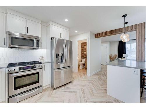 1732 Valleyview Road Ne, Calgary, AB - Indoor Photo Showing Kitchen With Upgraded Kitchen