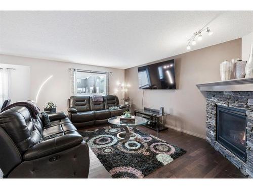 149 Skyview Ranch Crescent Ne, Calgary, AB - Indoor Photo Showing Living Room With Fireplace