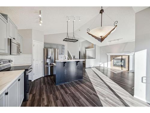 154 Prestwick Landing Se, Calgary, AB - Indoor Photo Showing Kitchen With Stainless Steel Kitchen With Upgraded Kitchen