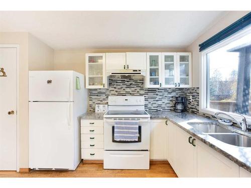 4641 69 Street Nw, Calgary, AB - Indoor Photo Showing Kitchen With Double Sink