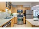 201-1315 12 Avenue Sw, Calgary, AB  - Indoor Photo Showing Kitchen With Stainless Steel Kitchen With Double Sink 