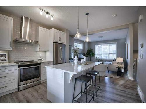 110 Walgrove Cove Se, Calgary, AB - Indoor Photo Showing Kitchen With Stainless Steel Kitchen With Upgraded Kitchen