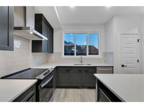 147 South Shore Court, Chestermere, AB - Indoor Photo Showing Kitchen With Stainless Steel Kitchen With Double Sink With Upgraded Kitchen