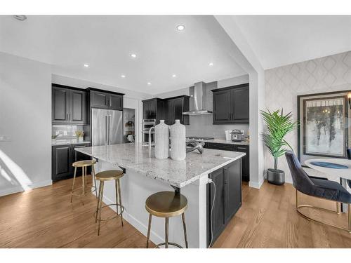 133 Corner Meadows Way Ne, Calgary, AB - Indoor Photo Showing Kitchen With Stainless Steel Kitchen With Upgraded Kitchen