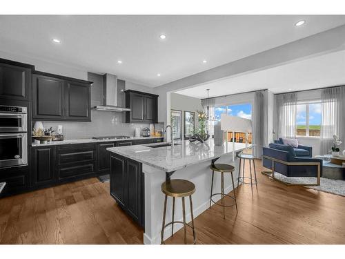 133 Corner Meadows Way Ne, Calgary, AB - Indoor Photo Showing Kitchen With Stainless Steel Kitchen With Upgraded Kitchen