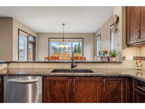 5 Masters Park Se, Calgary, AB - Indoor Photo Showing Kitchen With Double Sink