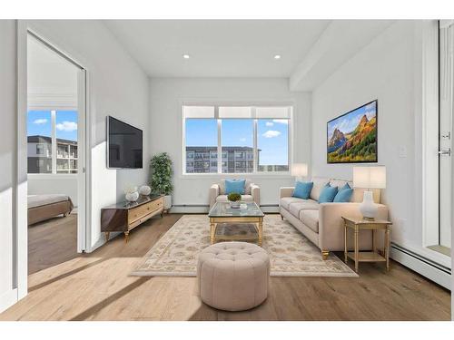 2418-395 Skyview Parkway Ne, Calgary, AB - Indoor Photo Showing Living Room