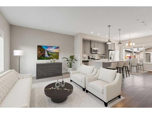 194 Masters Avenue Se, Calgary, AB - Indoor Photo Showing Living Room