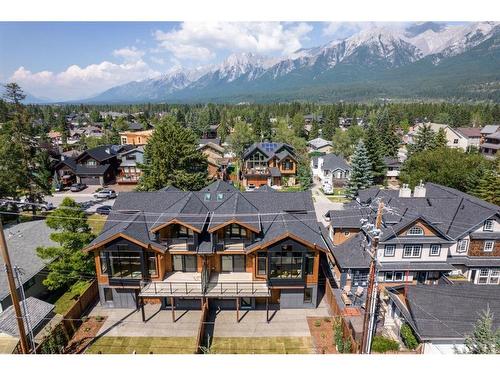 909B 9Th Street, Canmore, AB - Outdoor With Deck Patio Veranda With Facade With View