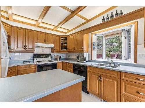 204 Grizzly Street, Banff, AB - Indoor Photo Showing Kitchen With Double Sink