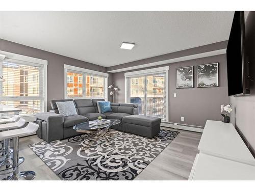 3301-302 Skyview Ranch Drive Ne, Calgary, AB - Indoor Photo Showing Living Room