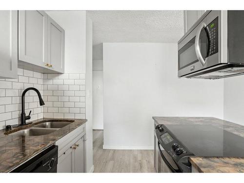 505-1312 13 Avenue Sw, Calgary, AB - Indoor Photo Showing Kitchen With Double Sink