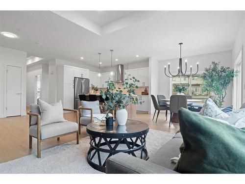 96 Cimarron Springs Circle, Okotoks, AB - Indoor Photo Showing Living Room