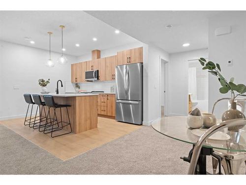 96 Cimarron Springs Circle, Okotoks, AB - Indoor Photo Showing Kitchen With Stainless Steel Kitchen