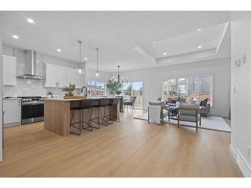 96 Cimarron Springs Circle, Okotoks, AB - Indoor Photo Showing Kitchen With Upgraded Kitchen