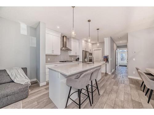 161 Seton Villas Se, Calgary, AB - Indoor Photo Showing Kitchen With Upgraded Kitchen