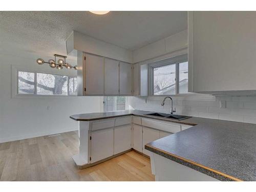 5406 Valentine Crescent Se, Calgary, AB - Indoor Photo Showing Kitchen With Double Sink