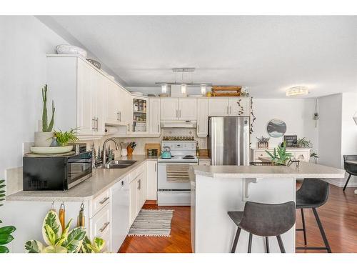 1102-1514 11 Street Sw, Calgary, AB - Indoor Photo Showing Kitchen With Double Sink