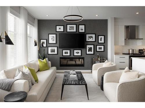 3-8101 8 Avenue Sw, Calgary, AB - Indoor Photo Showing Living Room