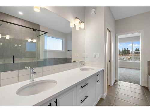 348 Rivercrest View, Cochrane, AB - Indoor Photo Showing Bathroom