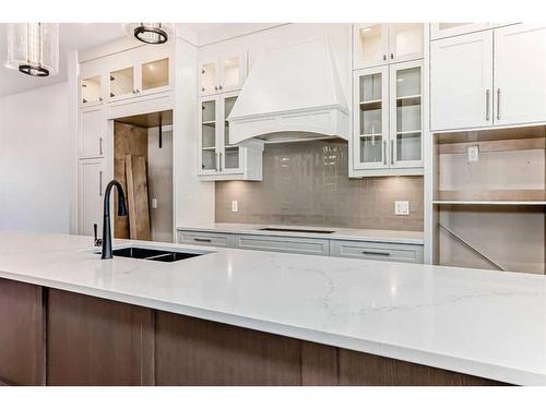 5006 21A Street Sw, Calgary, AB - Indoor Photo Showing Kitchen With Double Sink With Upgraded Kitchen