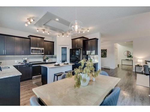 169 Cranarch Common Se, Calgary, AB - Indoor Photo Showing Kitchen With Double Sink With Upgraded Kitchen