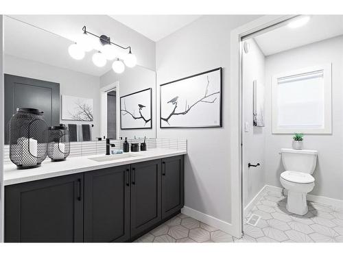 287 Rivercrest Boulevard, Cochrane, AB - Indoor Photo Showing Bathroom