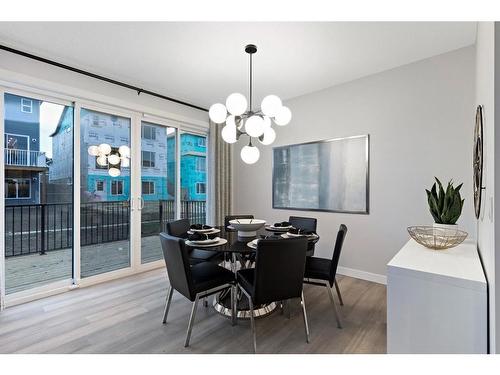 287 Rivercrest Boulevard, Cochrane, AB - Indoor Photo Showing Dining Room