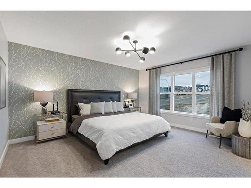 287 Rivercrest Boulevard, Cochrane, AB - Indoor Photo Showing Bedroom