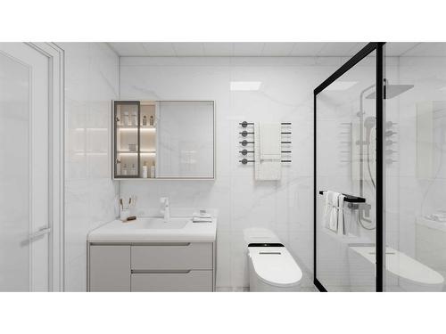 105 Heritage Boulevard, Cochrane, AB - Indoor Photo Showing Bathroom