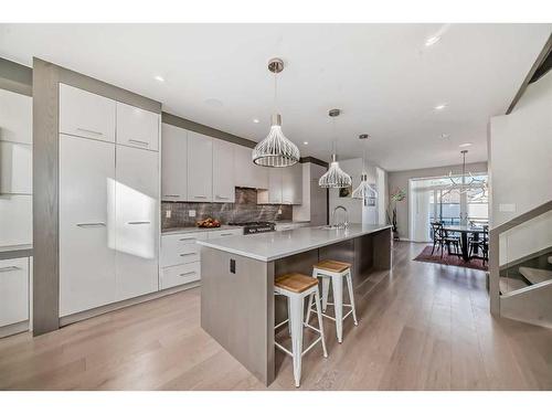 3706 14A Street Sw, Calgary, AB - Indoor Photo Showing Kitchen With Upgraded Kitchen