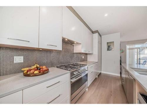 3706 14A Street Sw, Calgary, AB - Indoor Photo Showing Kitchen With Double Sink With Upgraded Kitchen