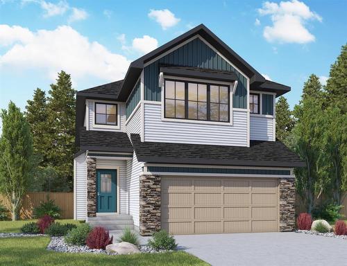 3668 Bayside Boulevard Sw, Airdrie, AB - Outdoor With Facade