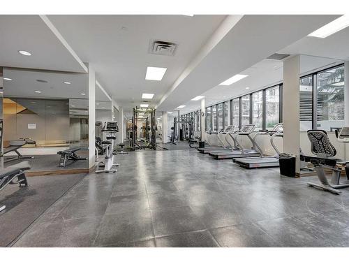 2113-222 Riverfront Avenue Sw, Calgary, AB - Indoor Photo Showing Gym Room