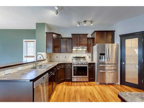 86 Cresthaven View Sw, Calgary, AB - Indoor Photo Showing Kitchen With Stainless Steel Kitchen With Double Sink