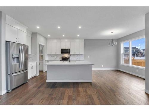 15 Legacy Reach View Se, Calgary, AB - Indoor Photo Showing Kitchen With Stainless Steel Kitchen With Upgraded Kitchen