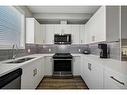 143-301 Redstone Boulevard Ne, Calgary, AB  - Indoor Photo Showing Kitchen With Double Sink 