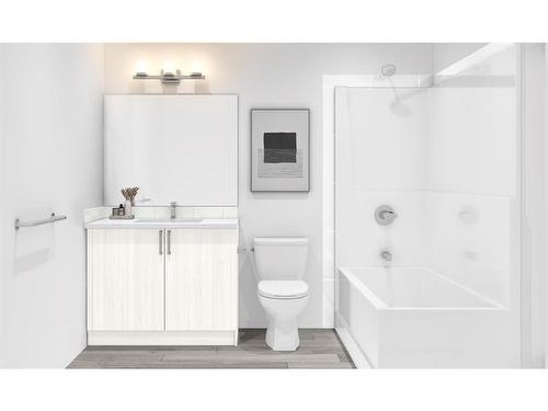 414-660 Shawnee Square Sw, Calgary, AB - Indoor Photo Showing Bathroom