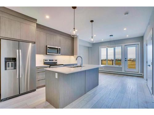 3315-60 Skyview Ranch Road Ne, Calgary, AB - Indoor Photo Showing Kitchen With Stainless Steel Kitchen With Upgraded Kitchen