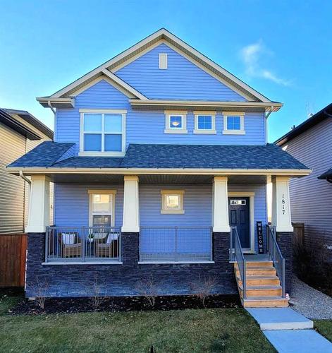 1817 Baywater Gardens Sw, Airdrie, AB - Outdoor With Deck Patio Veranda With Facade