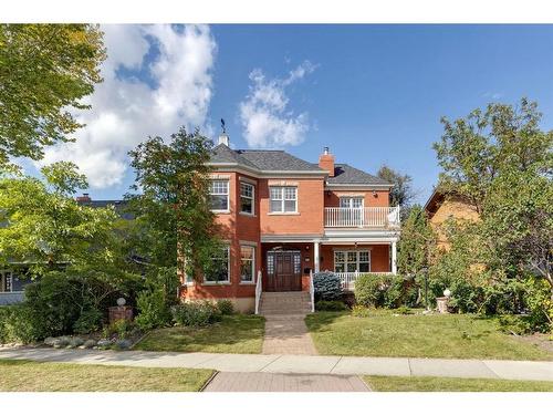 524 Crescent Road Nw, Calgary, AB - Outdoor With Balcony With Facade