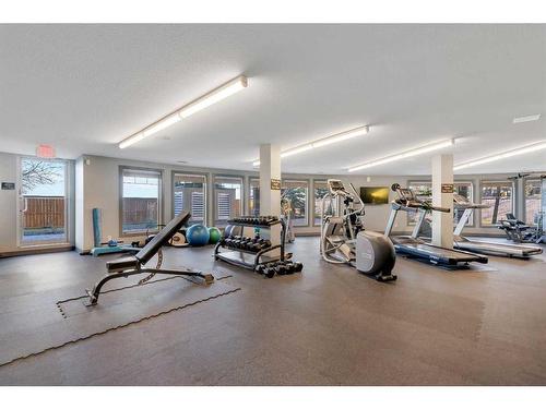 129-52 Cranfield Link Se, Calgary, AB - Indoor Photo Showing Gym Room