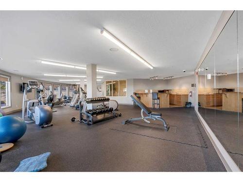 129-52 Cranfield Link Se, Calgary, AB - Indoor Photo Showing Gym Room